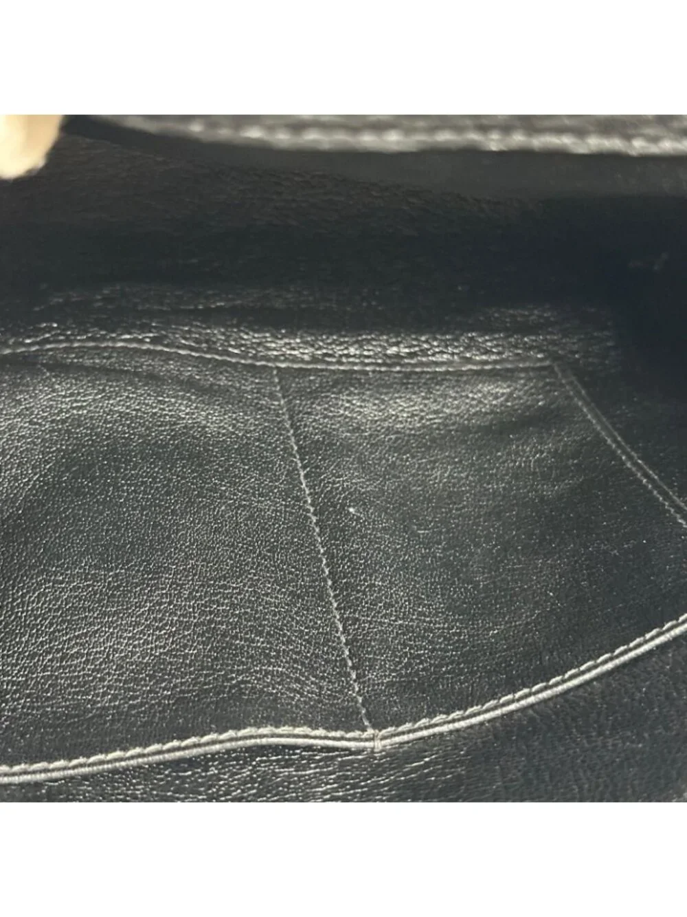 Hermes Etriviere Document Fjord Black Business Bag Silver